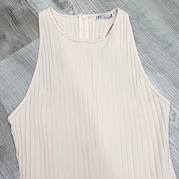 Zara Cream Sleeveless Romper (NWT) - Picture 2 of 8